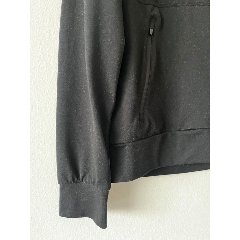 Quince Flowknit Performance Hoodie‎ Black Zip Pockets Sweatshirt size small - Picture 3 of 10